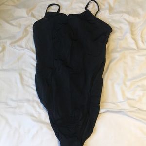 Black dance leotard